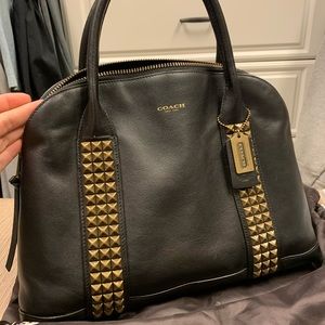 Coach bag with studs